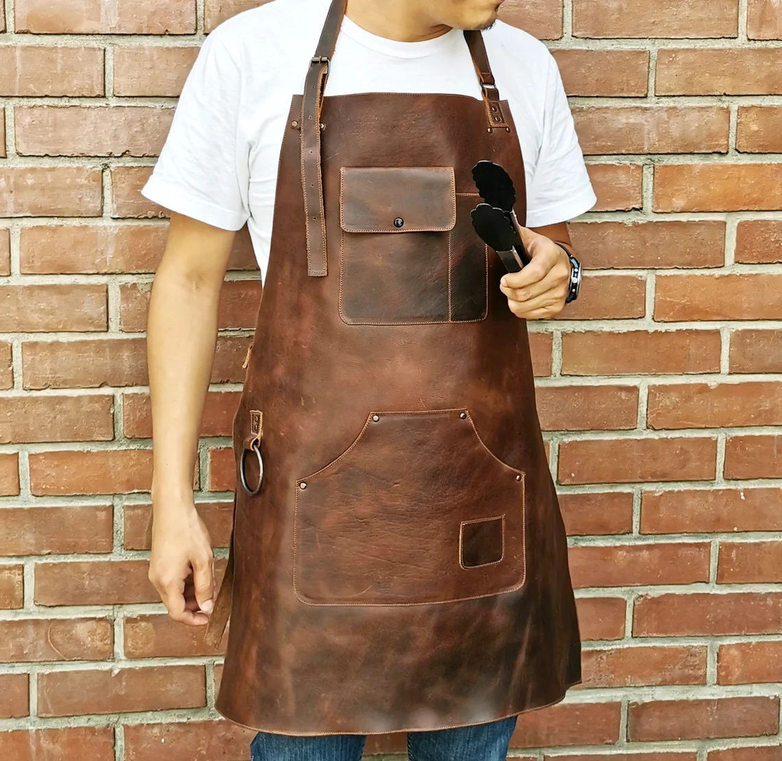 Leather Kitchen Apron - 5