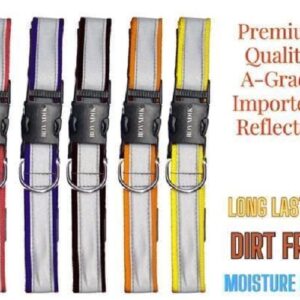 Reflective Dog Collar, Strong and Durable High Visibility Safety Reflective Collar for Dogs-Adjustable with Premium Quality A-Grade Reflector