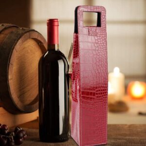 Leather Wine Carrier, Leather Wine Bag