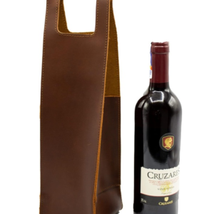 Leather Wine Carrier, Leather Wine Bag