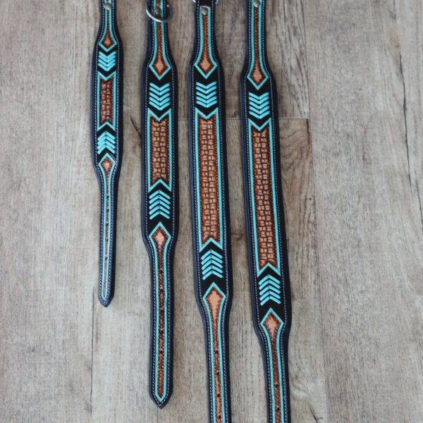 Hand Tooled Leather Dog collars