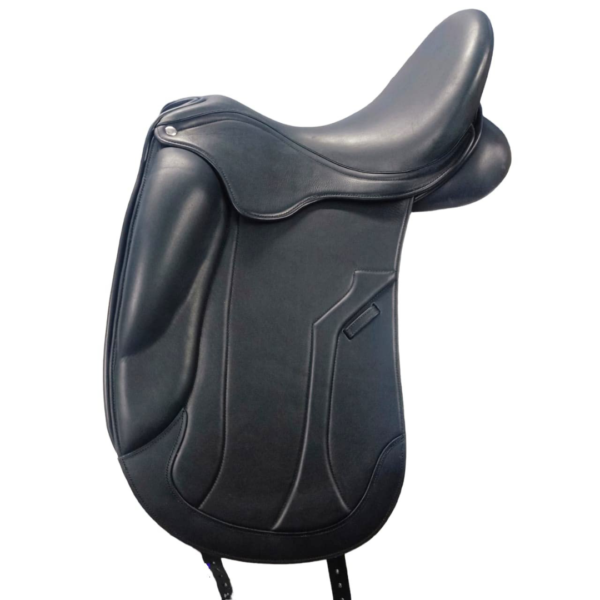 Rovadik Croma English Dressage Leather Saddle – Deep Seat, Wool Flocked