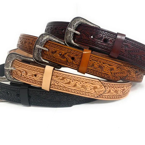 Handtooled Leather Belts