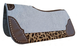 Western Contoured Wool Felt Therapeutic Saddle Pad