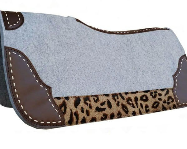 Western Contoured Wool Felt Therapeutic Saddle Pad