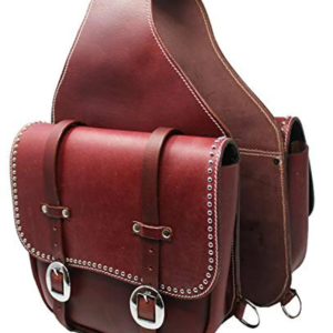 Hand Tooled Western Saddle Bags