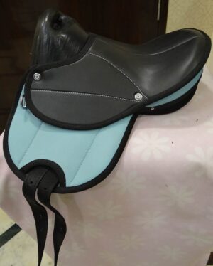 Rovadik Lightweight Synthetic Pony Saddle – Comfortable Kids Horse Riding Saddle with Easy Care Material & Adjustable Straps