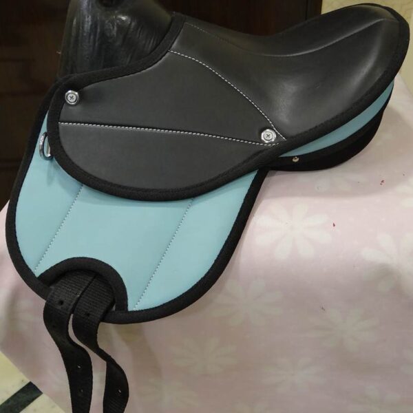 Rovadik Lightweight Synthetic Pony Saddle – Comfortable Kids Horse Riding Saddle with Easy Care Material & Adjustable Straps