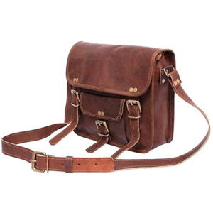 Rovadik Premium Leather Men’s Sling Messenger Bag – Stylish, Durable, and Spacious for Travel & Work