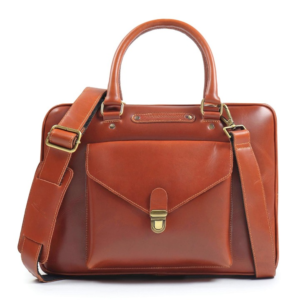 Rovadik Genuine Leather Laptop Bag for Men – Office Bag, Brown – Fits Up to 14/15.6 Inch Laptop/MacBook – Laptop Messenger Bags/Leather Bag for Men with Adjustable Shoulder Strap