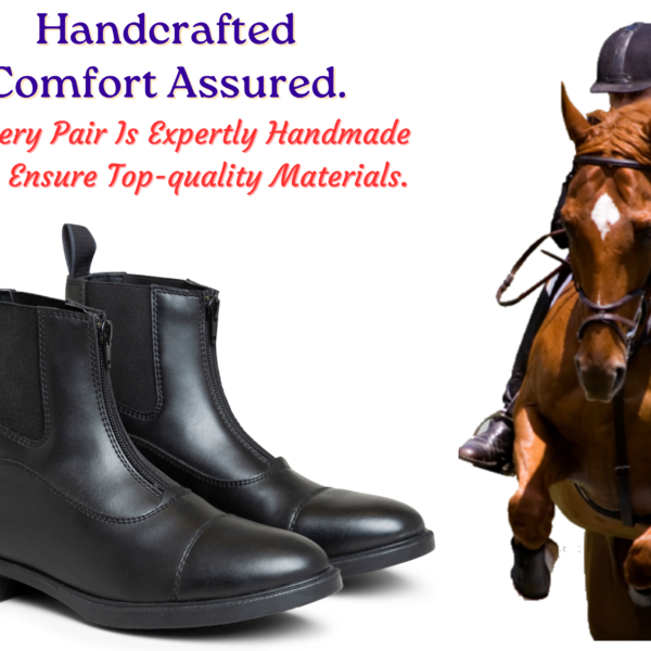 Rovadik Customised HandMade Horse Riding Chelsea Boots,Genuine Leather Equestrian Boots, English Riding Boots for Cowboy/Cowgirl-Unisex Boot