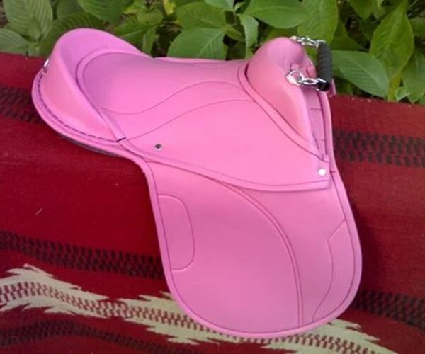 Rovadik Lightweight Synthetic Pony Saddle – Comfortable Kids Horse Riding Saddle with Easy Care Material & Adjustable Straps