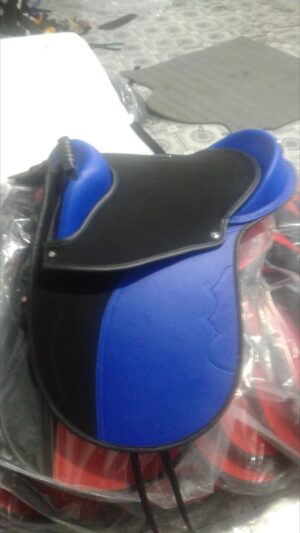 Rovadik Lightweight Synthetic Pony Saddle – Comfortable Kids Horse Riding Saddle with Easy Care Material & Adjustable Straps