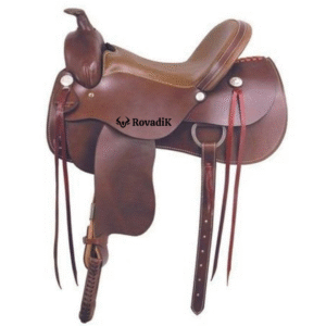Handmade Western Show Saddle Set – Tooled Leather Horse Saddle with Matching Headstall, Breast Collar & Reins – Comfortable Trail & Show Riding