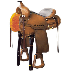 Handmade Western Show Saddle Set – Tooled Leather Horse Saddle with Matching Headstall, Breast Collar & Reins – Comfortable Trail & Show Riding