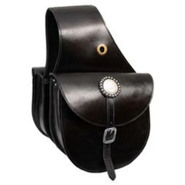Rovadik Genuine Leather Horse Riding Saddle Bags – Durable Western Saddle Panniers for Trail Riding, Ranch & Outdoor Use – Handmade Equestrian Gear with Buckle Straps & Spacious Storage