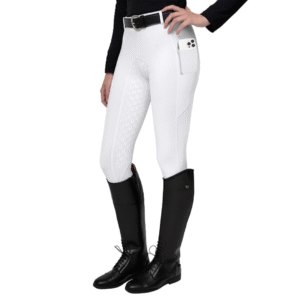 Rovadik Horse Riding Breeches with Sillicone – Better Grip – Comfortable and Four-Way Stretchable Fabric- Suitable for Horse Riders- Unisex Breeches for Both Men and Women (White)