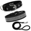 Diamond Dog Collar and Leash Combo_Black_01