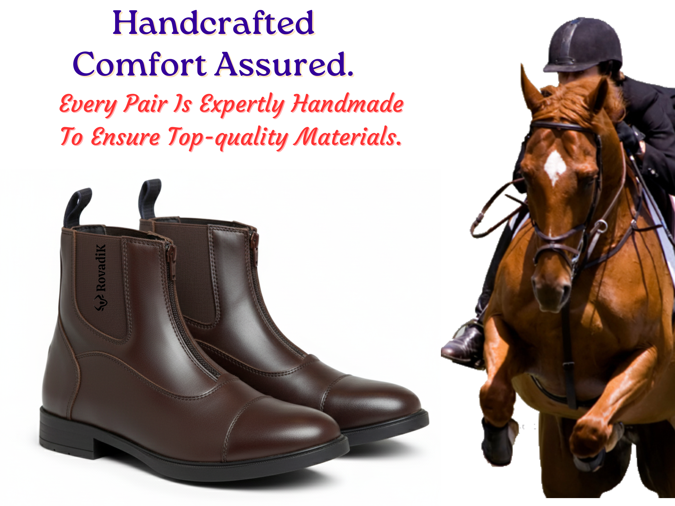Horse Riding Short Boot Chelsea_Brown_02