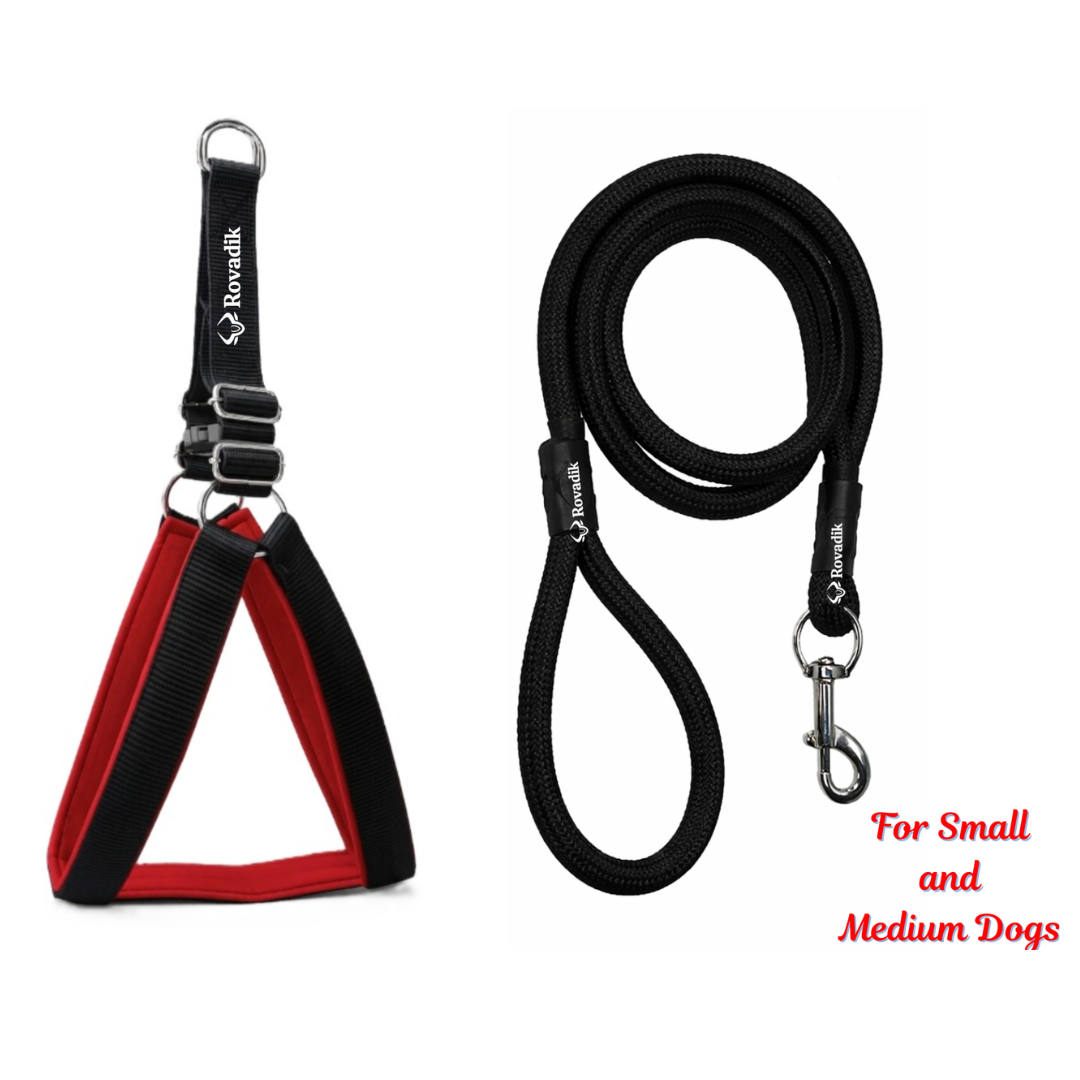 Dog_Collar_Harness_Leash_Combo_Black_03_Medium