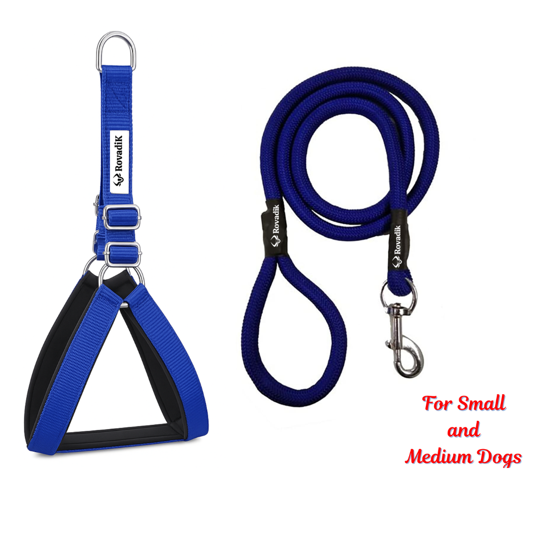 Dog_Collar_Harness_Leash_Combo_Blue_03_Medium