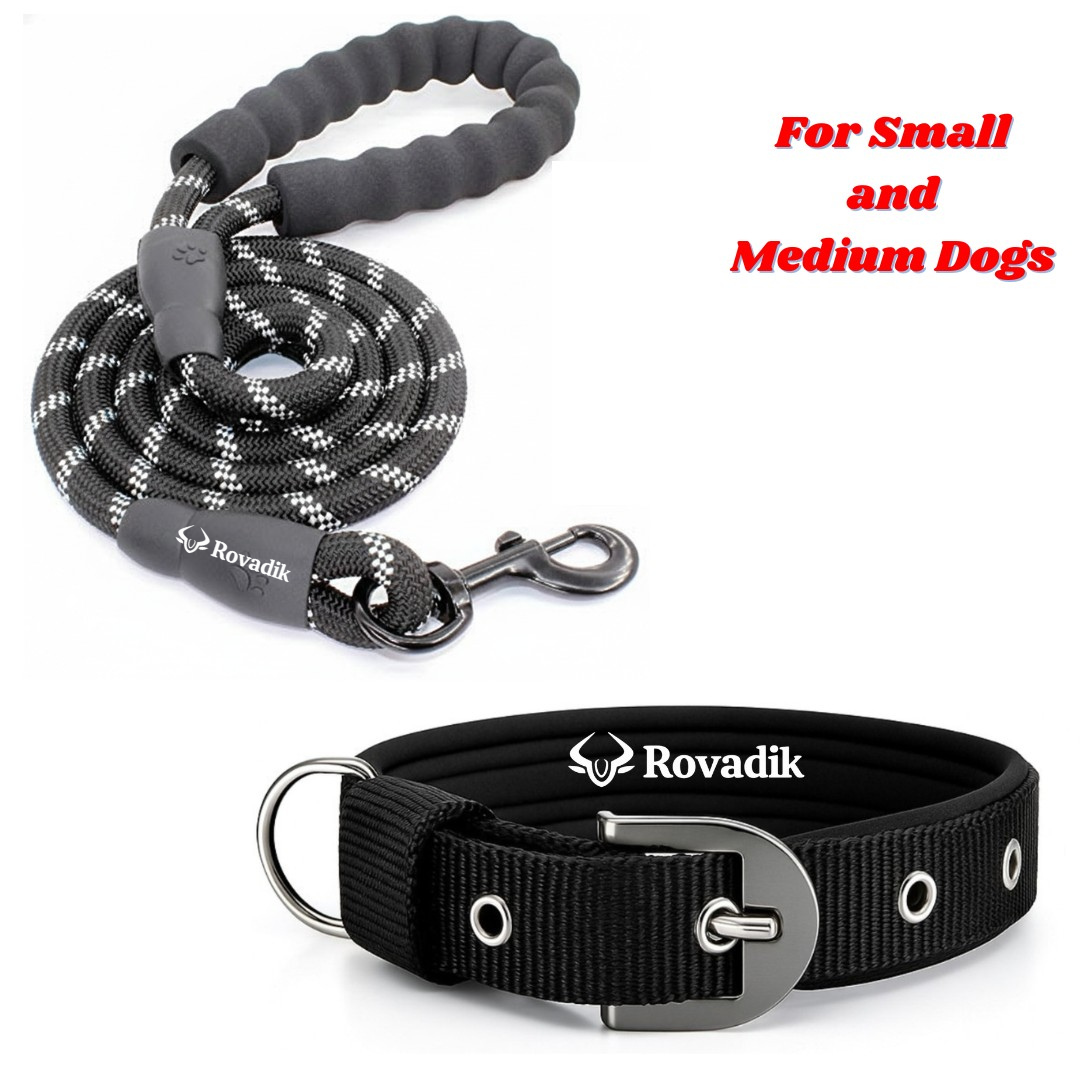 Reflective Collar and Leash Set_Black_01.01