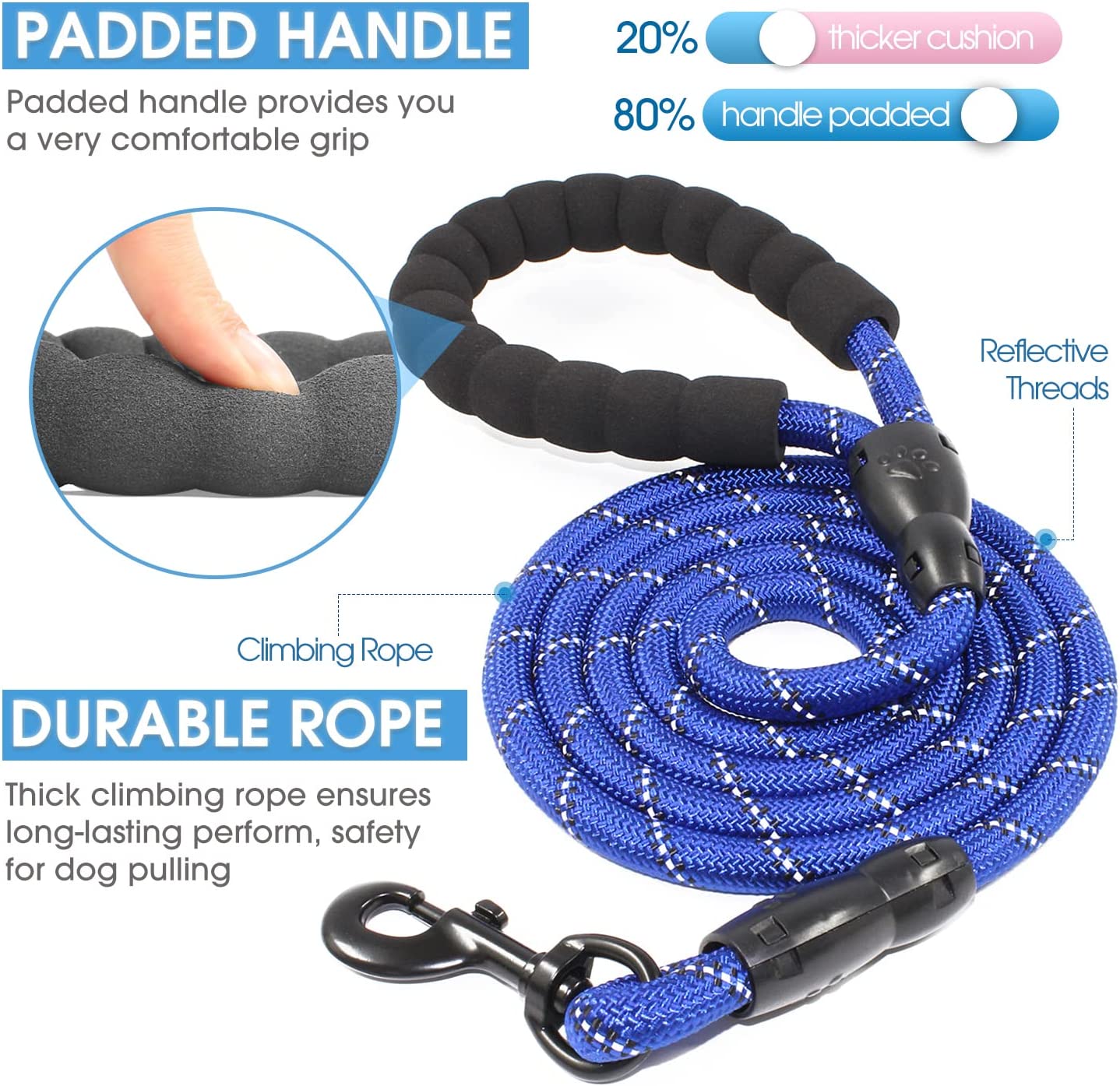Reflective Leash-blue-1