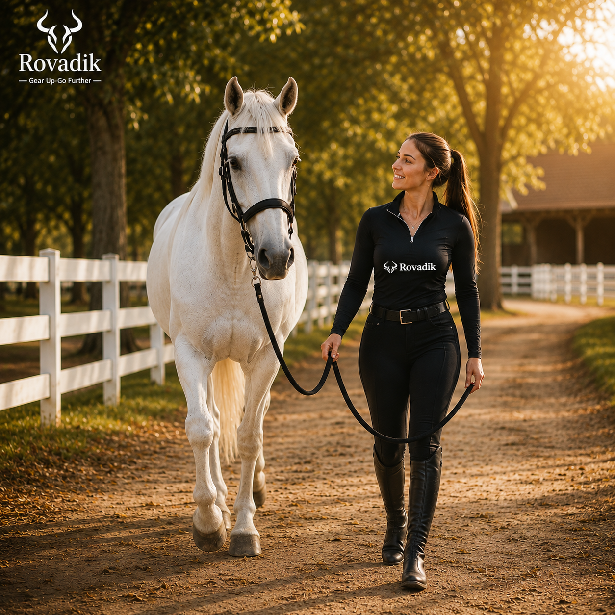 Horse Bridle with ReinsBlack_02