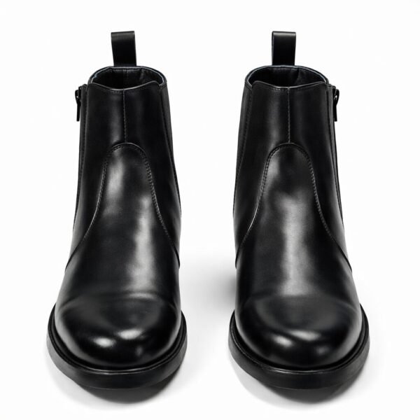 Rovadik HandMade Side Zip Horse Riding Chelsea Boots,Genuine Leather Equestrian Boots, English Riding Boots for Cowboy/Cowgirl-Unisex Boot – Black