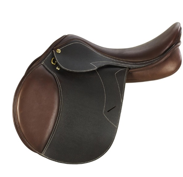 Rovadik Frontier All Purpose Two Tone Leather Jumping English Riding Horse Saddle Tack Set Seat Size 12″-18″ Close Contact_RVD_01