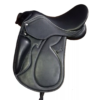 Rovadik Opulent English Dressage Leather Saddle – Dressage Treeless Saddle with Velcro Panel and Knee Blocks_RVD_01 - Thumbnail Image 1