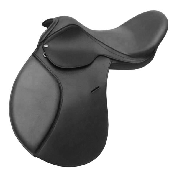 Rovadik Traverse English Dressage Leather Saddle – Dressage Treeless Saddle with Velcro Panel and Knee Blocks_RVD_04