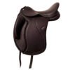 Rovadik Opulent English Dressage Leather Saddle – Dressage Treeless Saddle with Velcro Panel and Knee Blocks_RVD_03 - Thumbnail Image 1