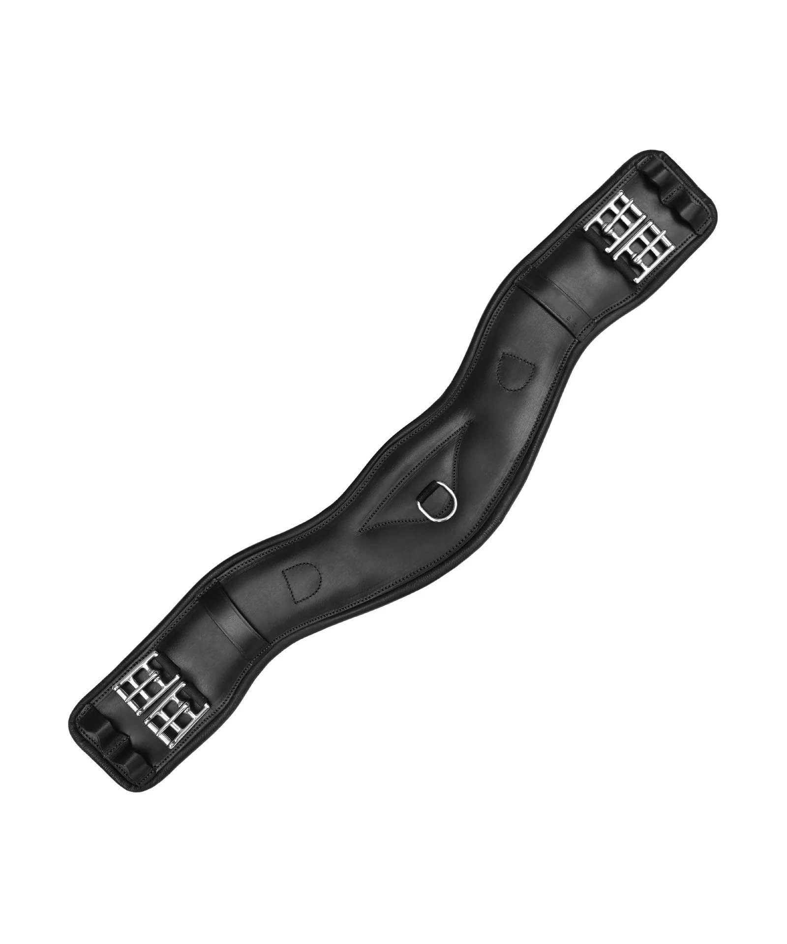 Rovadik Leather Horse Girth for English Saddle | Contoured Horse Saddle Girth with Strong Buckles and D-Ring | Equestrian Riding Girth for Horses - Image 3