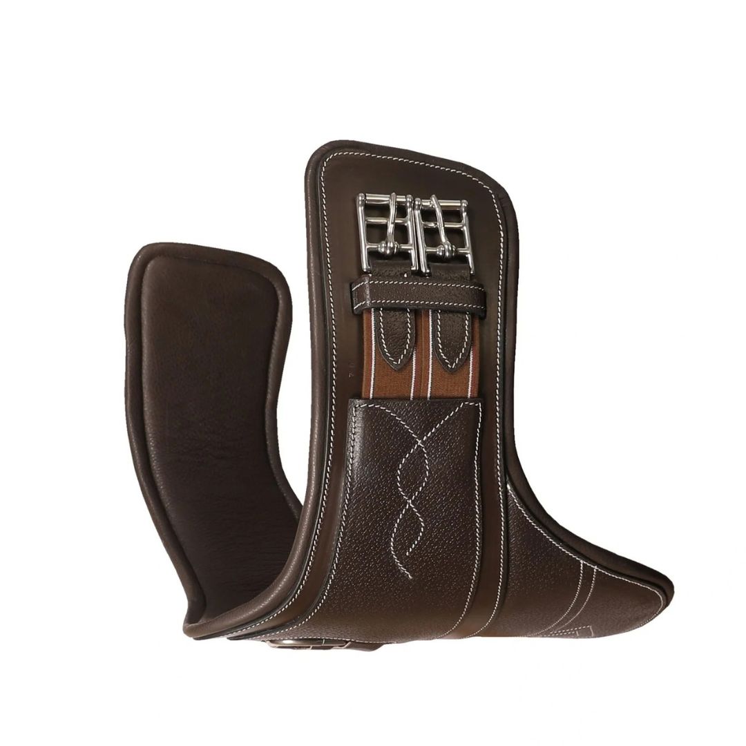 Rovadik Short Stud Guard Horse Girth for English Saddle | Contoured Horse Saddle Girth with Strong Buckles and D-Ring | Equestrian Riding Girth for Horses - Image 10
