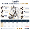 Rovadik Horse Halter for Riding Training Grooming Leading and Horse Handling | Strong and Durable | Brass Nickel Hardware | Equestrian - Thumbnail Image 8