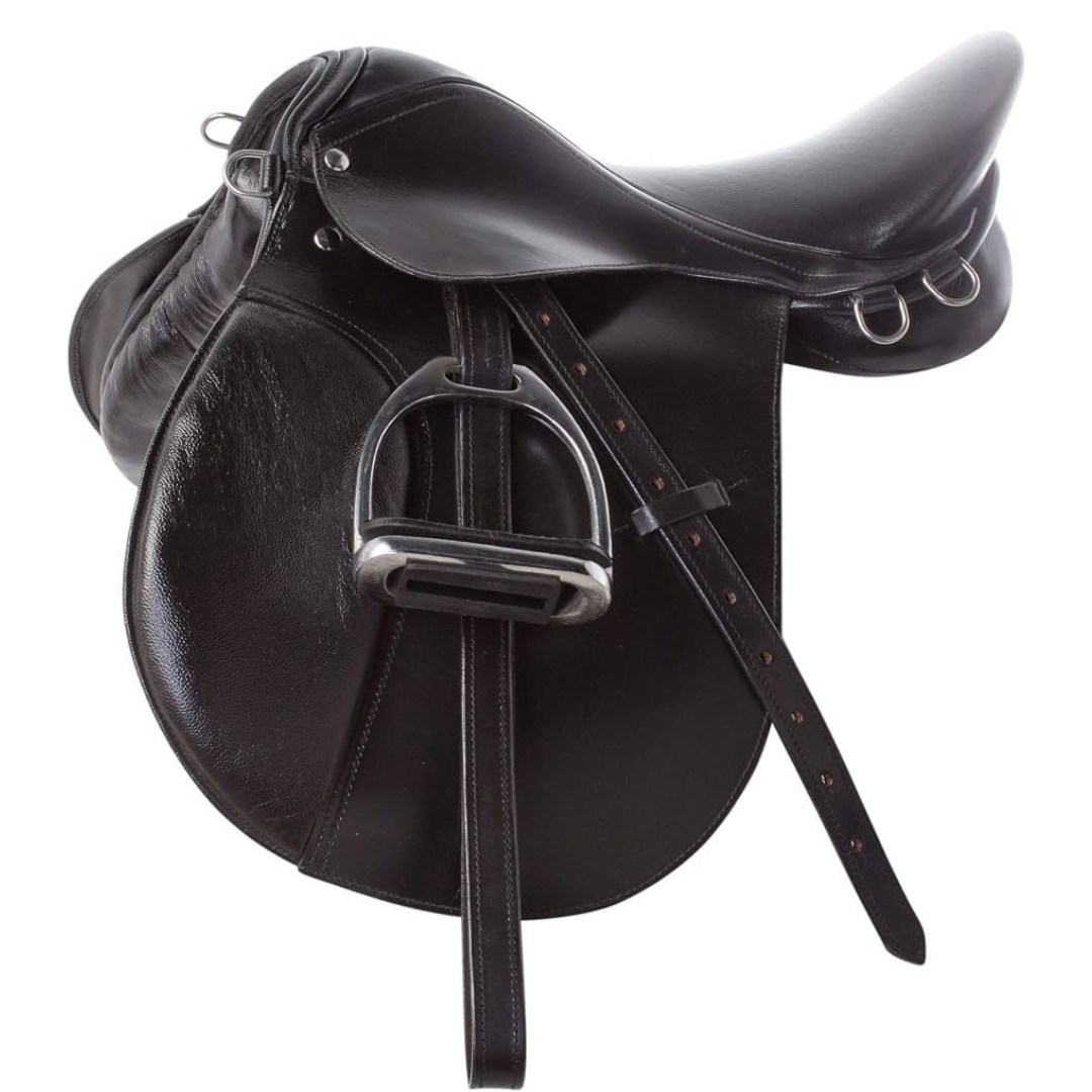 Rovadik Sublime All Purpose Leather Jumping English Riding Horse Saddle Tack Set Seat Size 12″-18″ Close Contact - Image 2