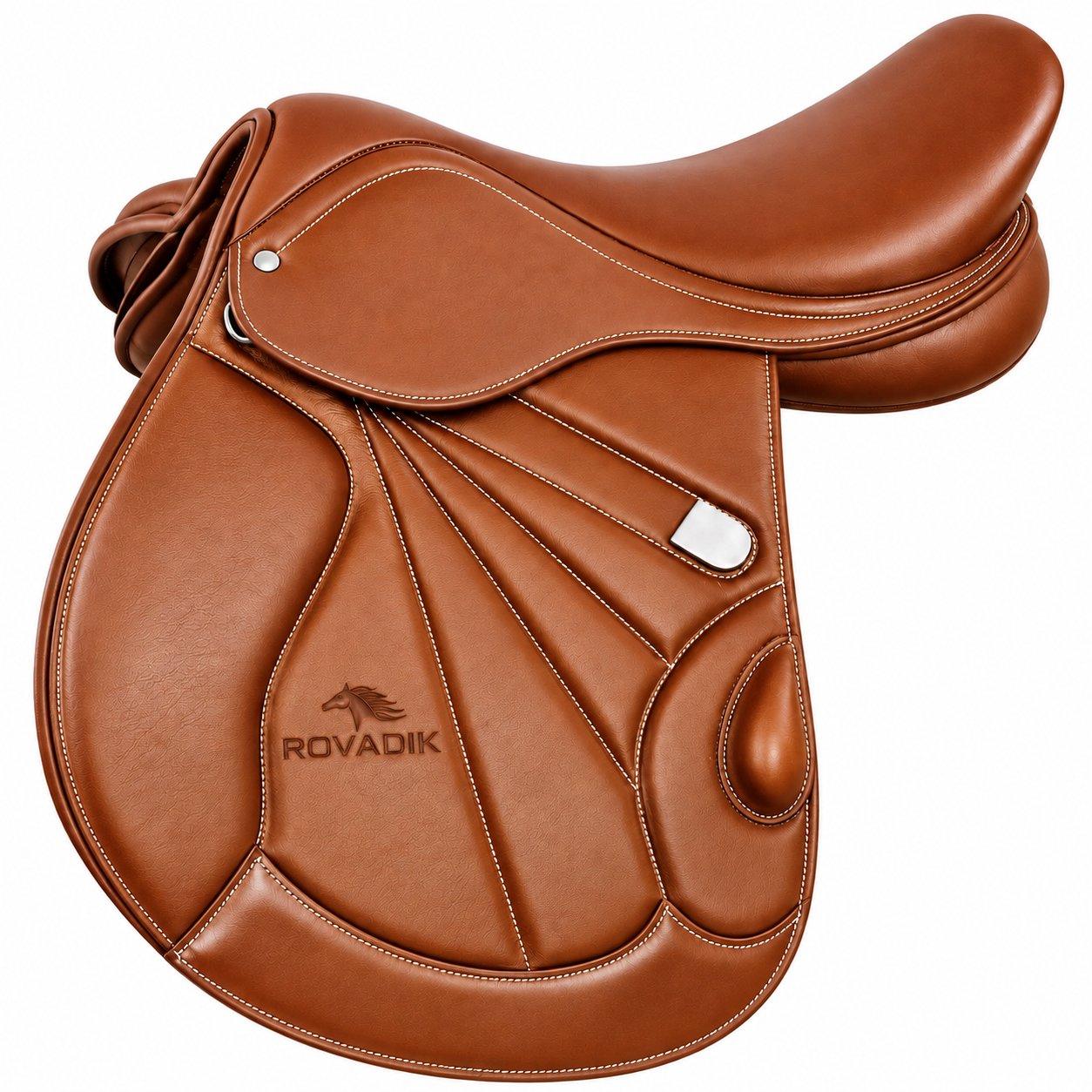 Rovadik Genuine Leather All Purpose Jumping English Horse Saddle - Image 3