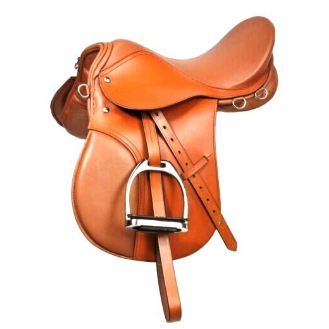 Rovadik Sublime All Purpose Leather Jumping English Riding Horse Saddle Tack Set Seat Size 12″-18″ Close Contact - Image 3
