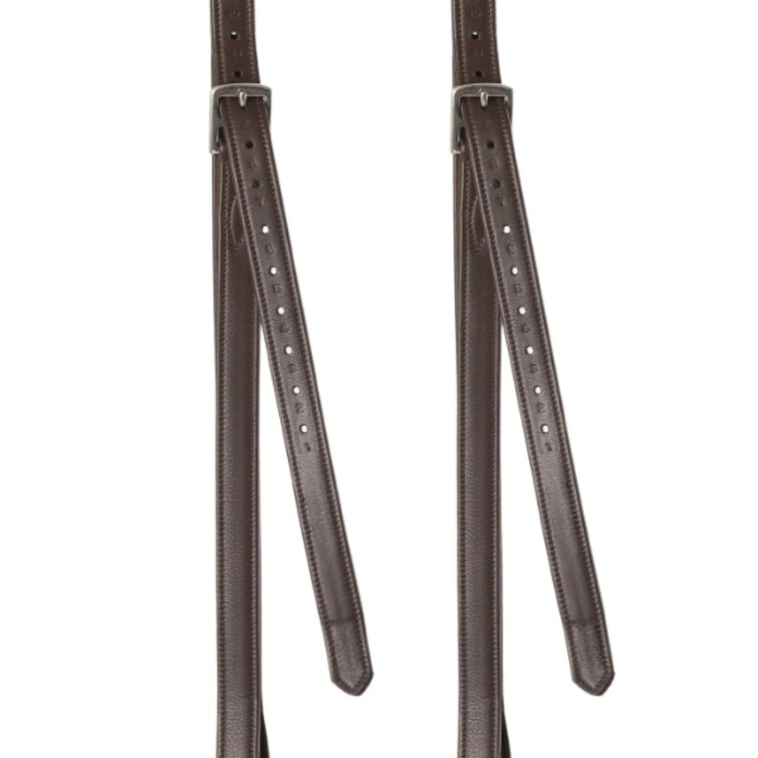 Rovadik Nylon Lined Stirrup Leathers for Horse Riding | Premium Leather Stirrup Straps with Durable Buckles | Equestrian Riding Accessories - Image 9