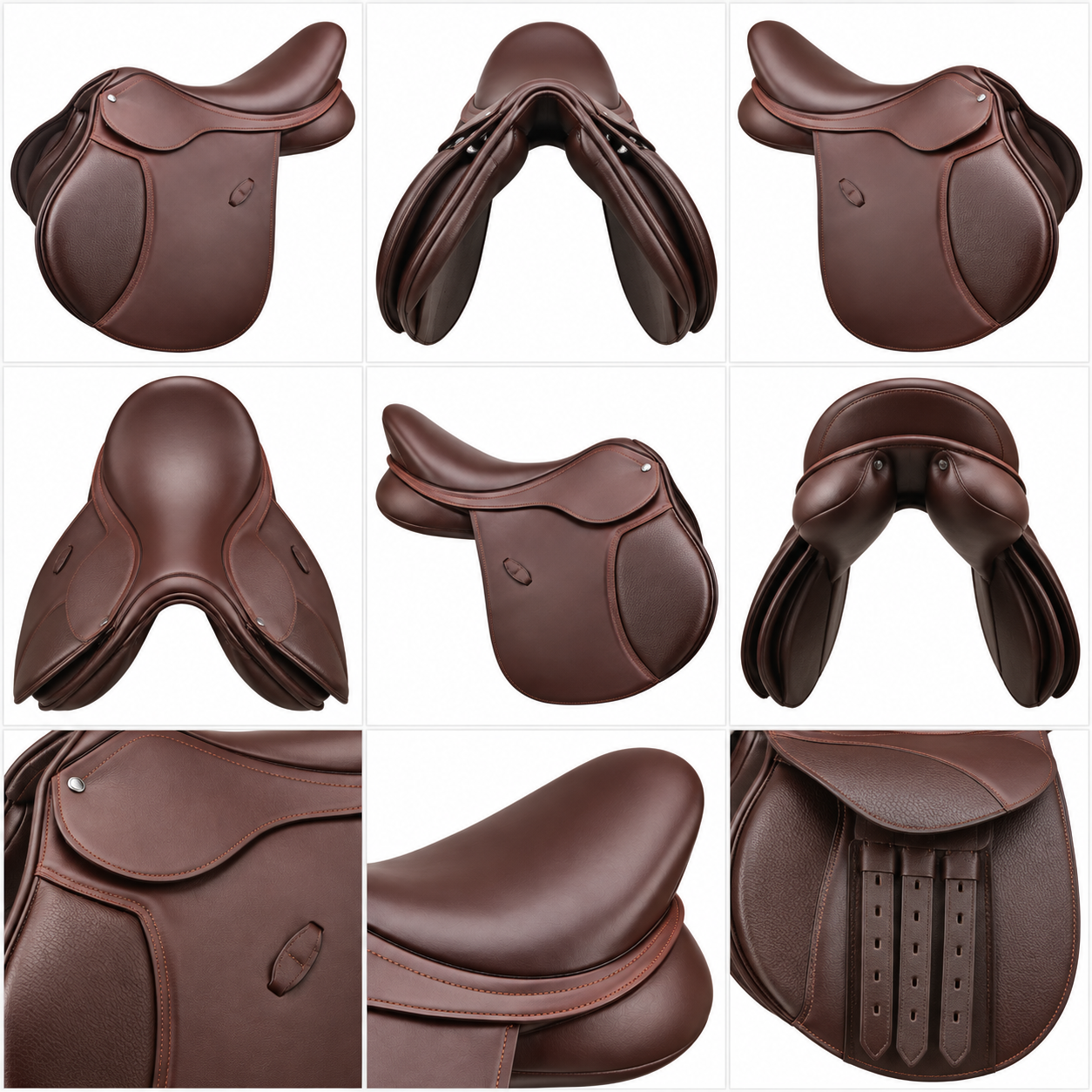Rovadik Genuine Leather All Purpose Jumping English Horse Saddle Set with Bridle and Reins, Saddle Pad, Stirrup, Stirrup Leather, Horse Bit and Horse Girth - Image 8