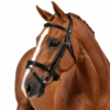 Rovadik Snaffle Bridle 'Prestige' - With Removeable Flash Noseband Adjustable Straps & Stainless Steel Hardware for Training and Riding - Thumbnail Image 1