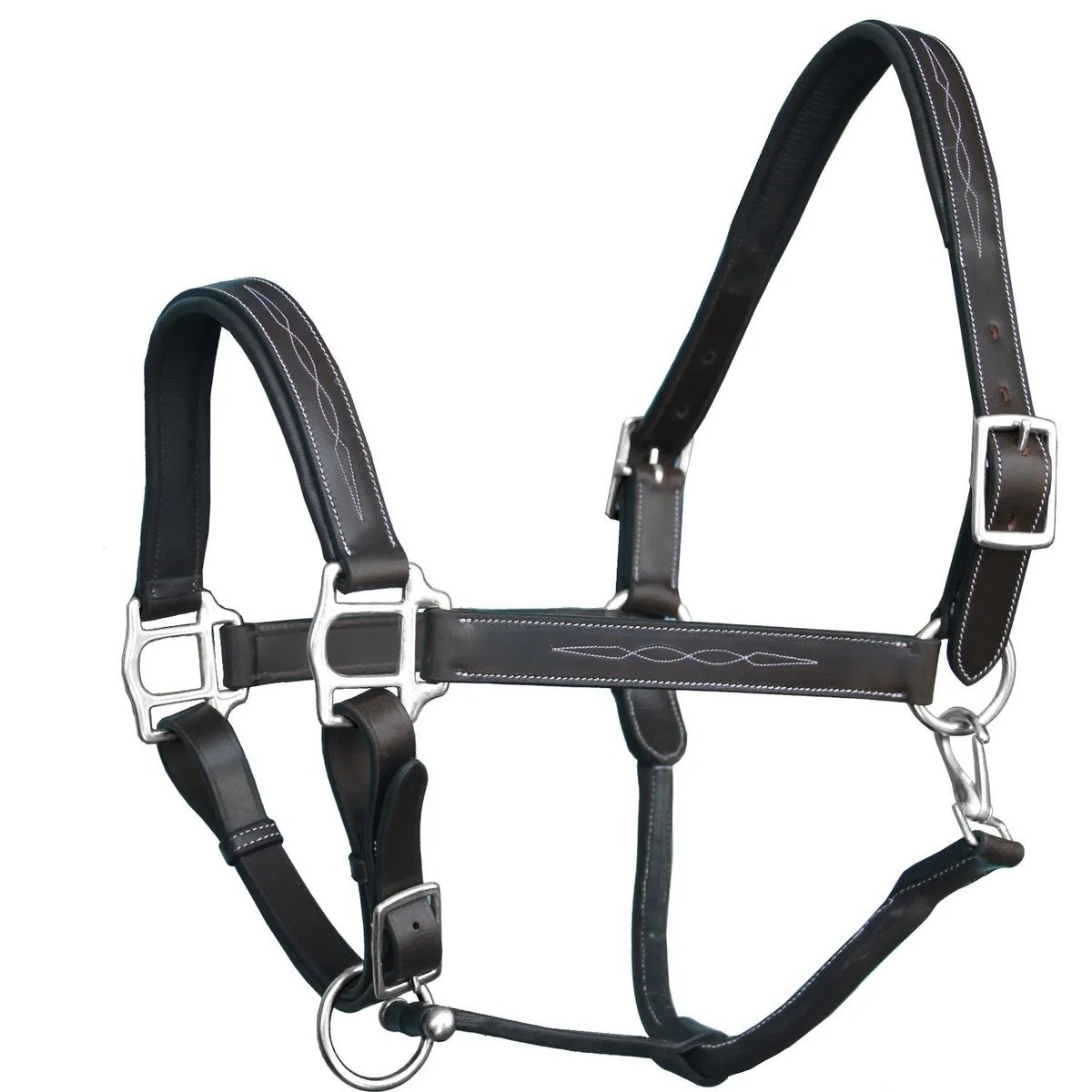 Rovadik Horse Halter for Riding Training Grooming Leading and Horse Handling | Strong and Durable | Brass Nickel Hardware | Equestrian - Image 3