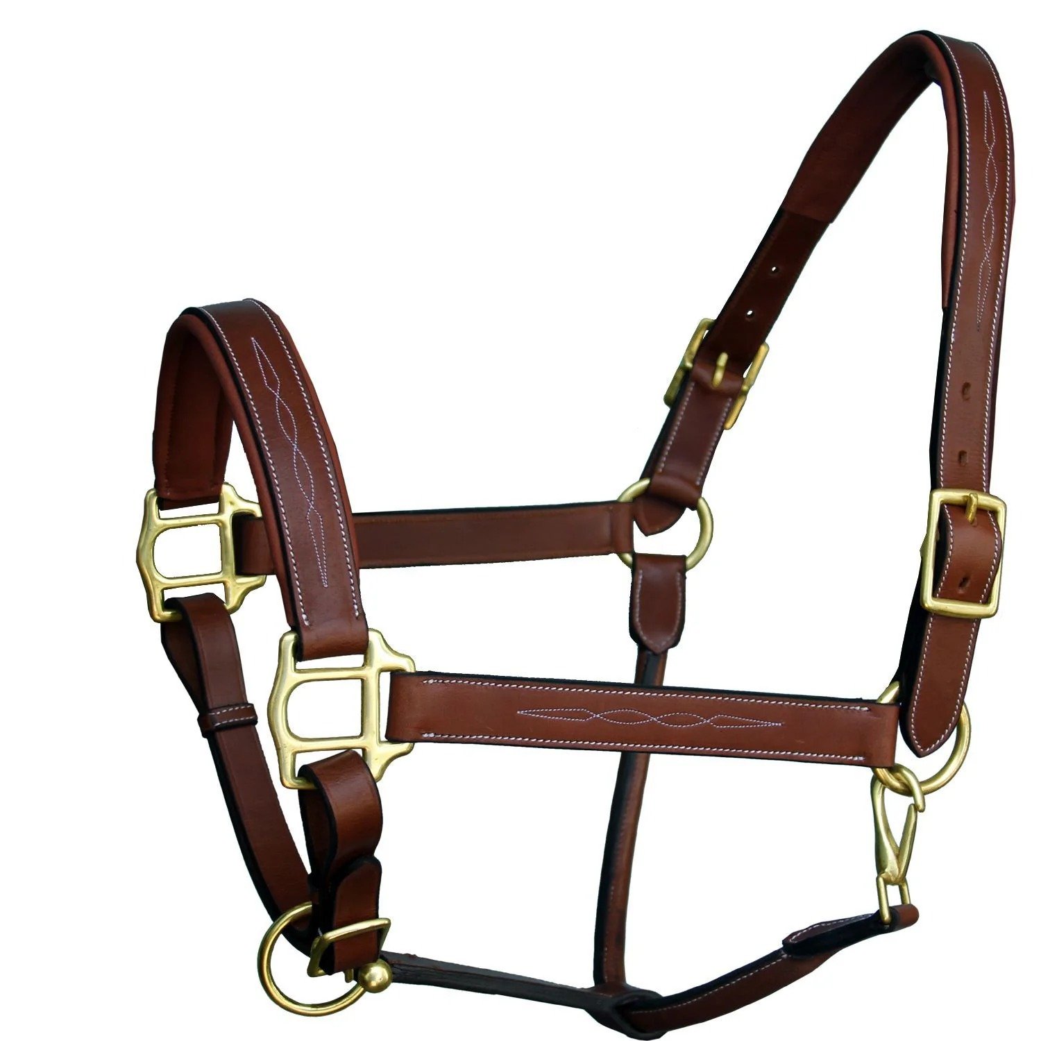 Rovadik Horse Halter for Riding Training Grooming Leading and Horse Handling | Strong and Durable | Brass Nickel Hardware | Equestrian - Image 4