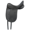 Rovadik Croma English Dressage Leather Saddle – Deep Seat, Wool Flocked - Thumbnail Image 1