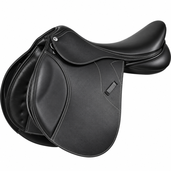 Rovadik Deluxe All Purpose Two Tone Leather Jumping English Riding Horse Saddle Tack Set Seat Size 12″-18″ Close Contact_RVD_09