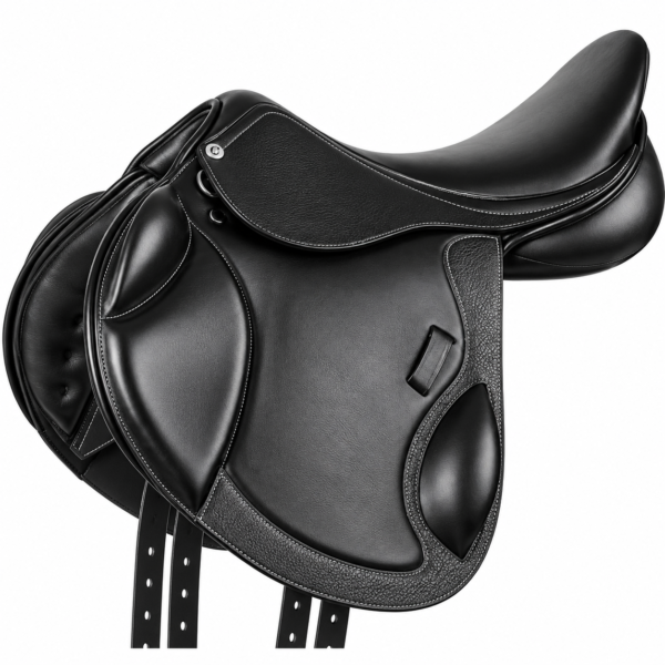 Rovadik Hedonism All Purpose Two Tone Leather Jumping English Riding Horse Saddle Tack Set Seat Size 12″-18″ Close Contact_RVD_07