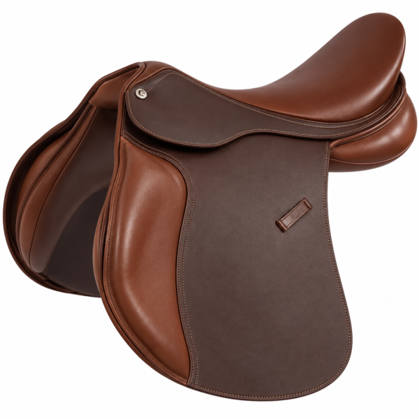 Rovadik Frontier All Purpose Leather Jumping English Riding Horse Saddle Tack Set Seat Size 12″-18″ Close Contact_RVD_06