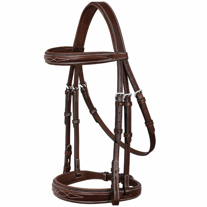 Rovadik Horse Bridle 'Regal' - Padded Hunter Bridle | Adjustable Straps & Stainless Steel Hardware for Training and Riding - Image 1