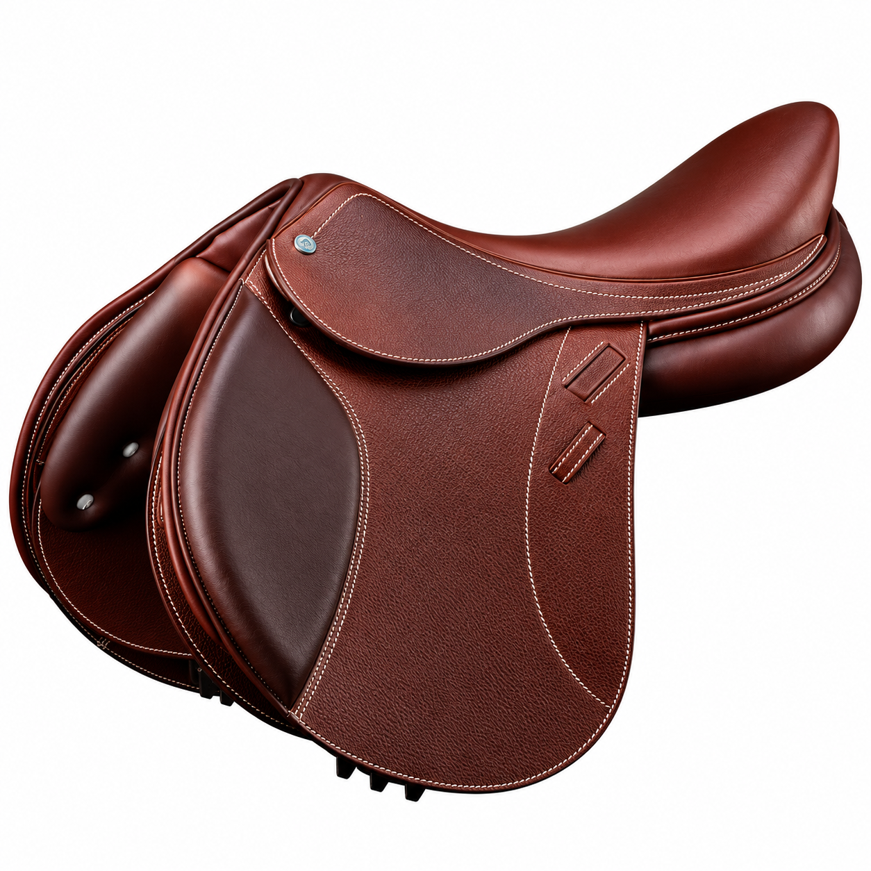 Rovadik Extravagance All Purpose Two Tone Leather Jumping English Riding Horse Saddle Tack Set Seat Size 12″-18″ Close Contact_RVD_10 - Image 1